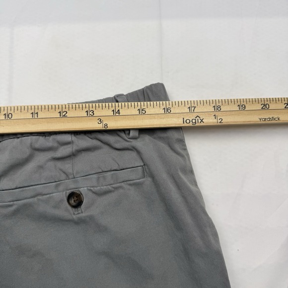 Bear Bottoms Mens Large Inseam Chino Pants Elastic Waist Tapered Gray - Picture 8 of 8